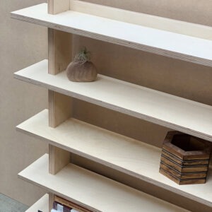 Birch Plywood wall shelving