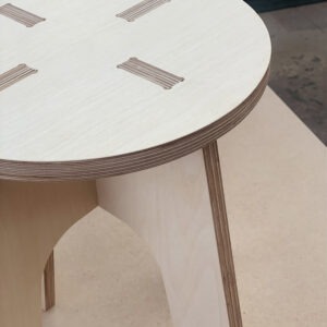 Birch Plywood Stool - Slot together