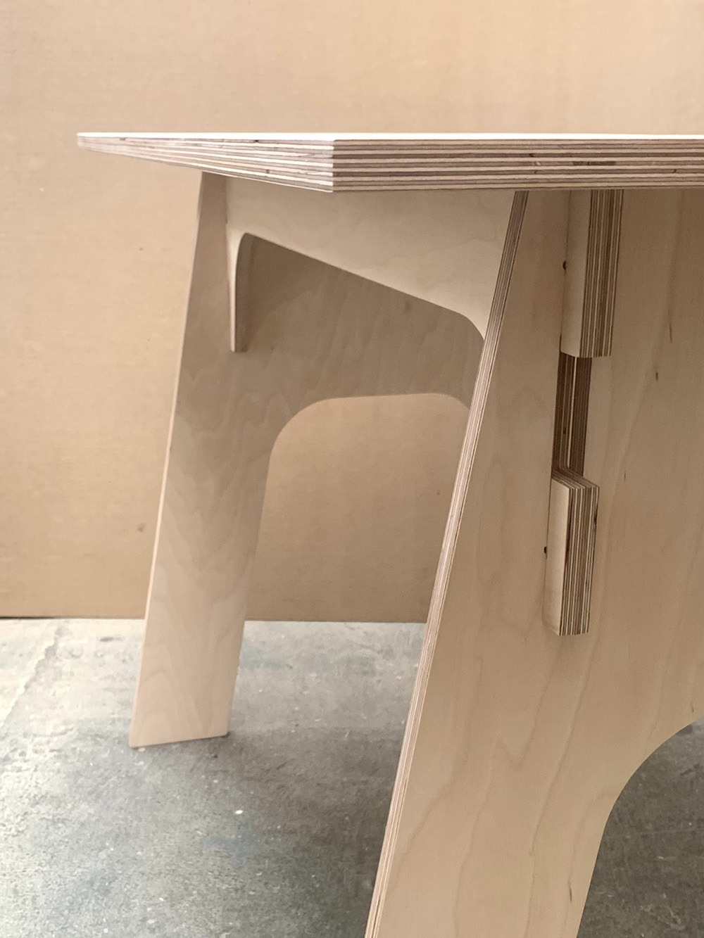 Birch Plywood Slot Together Desk - Image 5